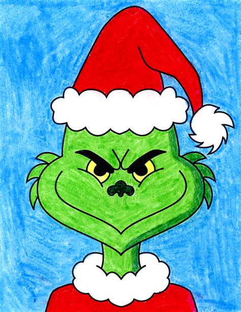 make your own DIY Grinch Christmas ornaments using pretty much anything you find at the craft store or in the scrap draw. . Draw grinch easy